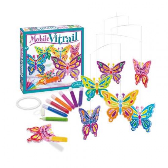 Mobile Vitrail - Papillons
